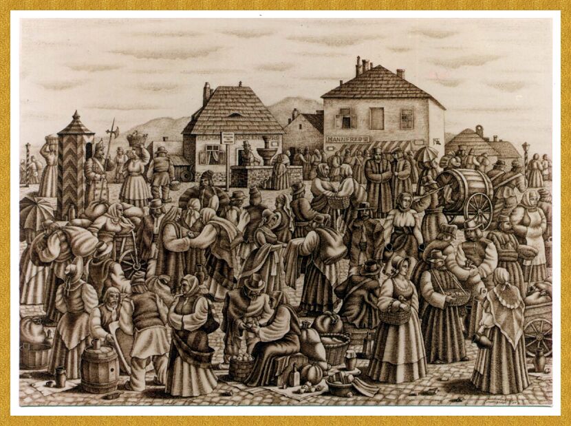 The Fountain Square in Chernivtsi, 1997