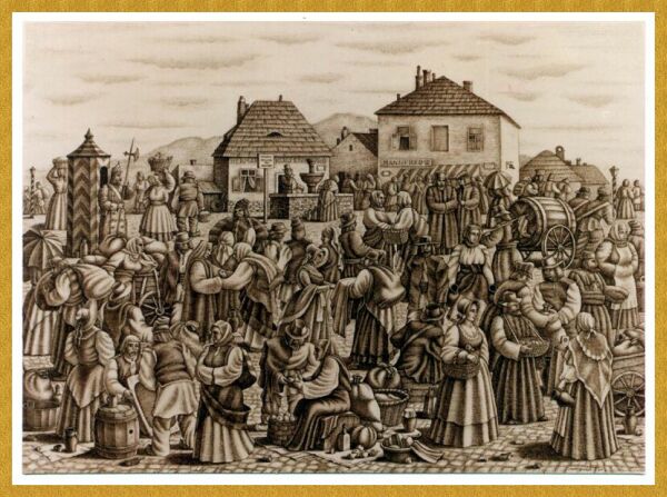 The Fountain Square in Chernivtsi, 1997